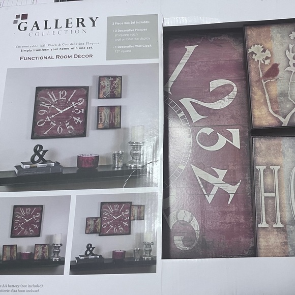 Gallery Collection 3-Piece Wall Decor Set – Rustic & Functional Design - Picture 1 of 15